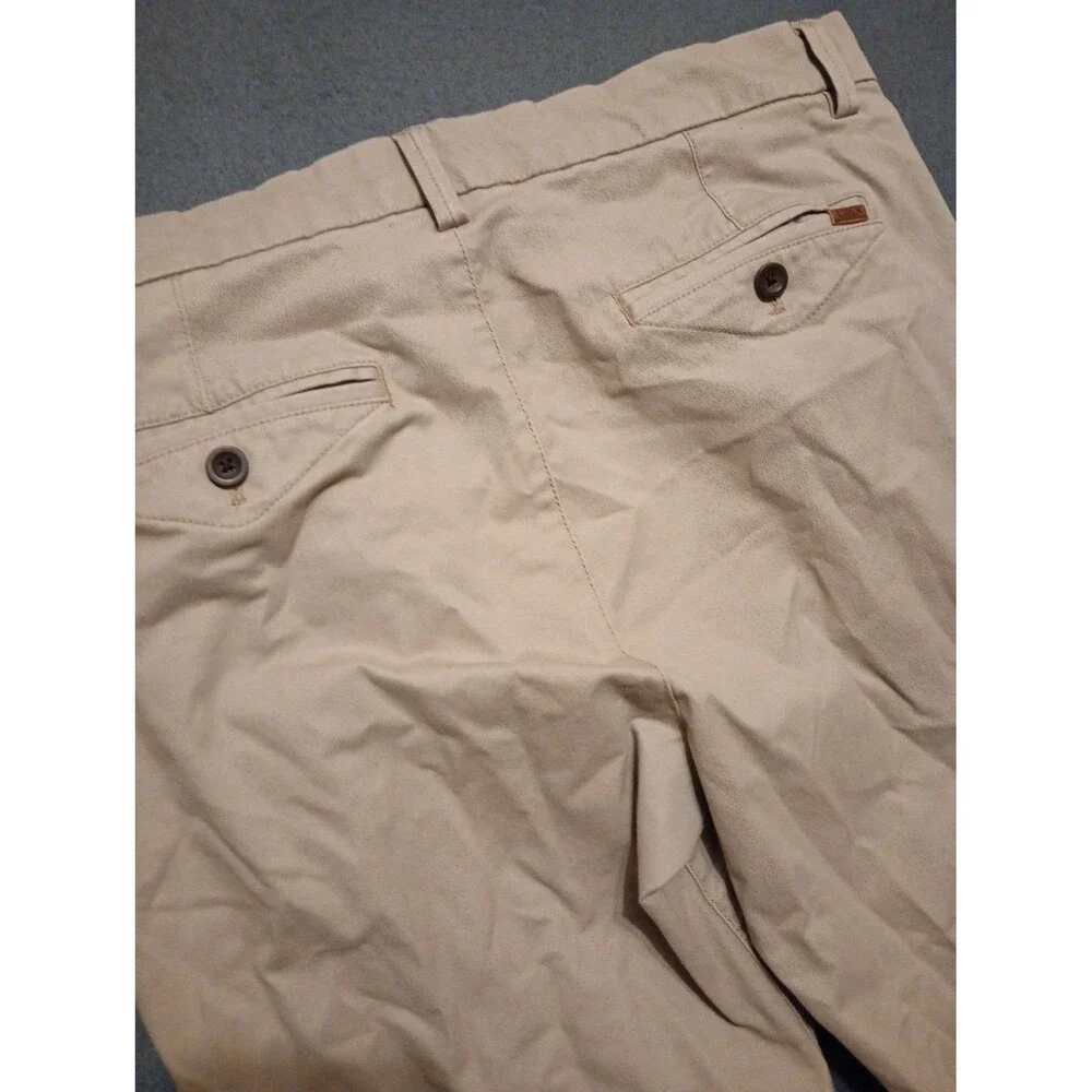 Chaps 32x30 Pants Khaki Straight Fit Flex Waist Stretch